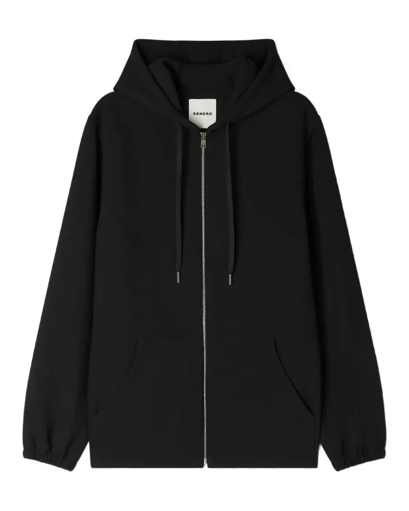Sandro Kapuzenjacke mit Reißverschluss - Schwarz Schwarz