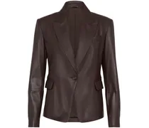 Verzierter Leder-Blazer