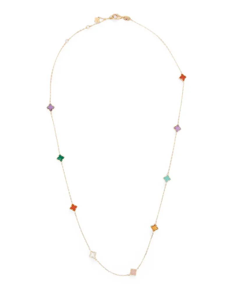 Roberto Coin Princess Flower Halskette mit Schmuckstein - Gold Gold