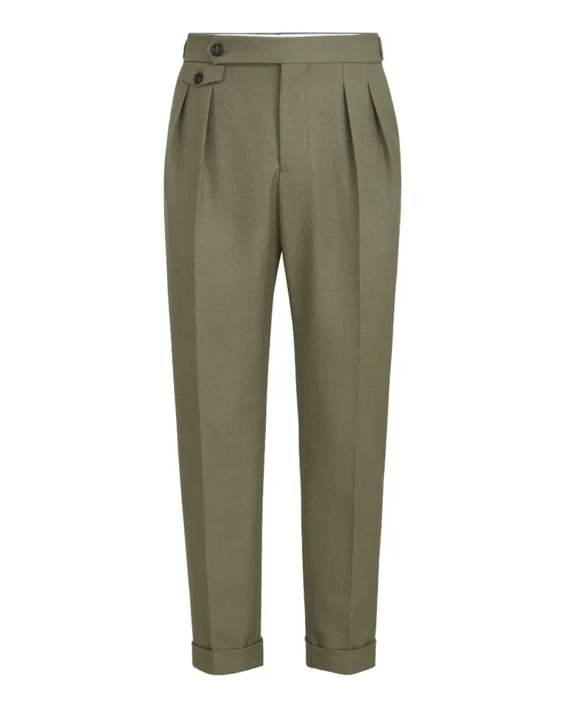 Brunello Cucinelli Hose aus Schurwolle - Grün Grün