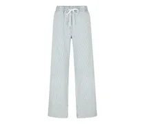 Gestreifte Jeans - Blau