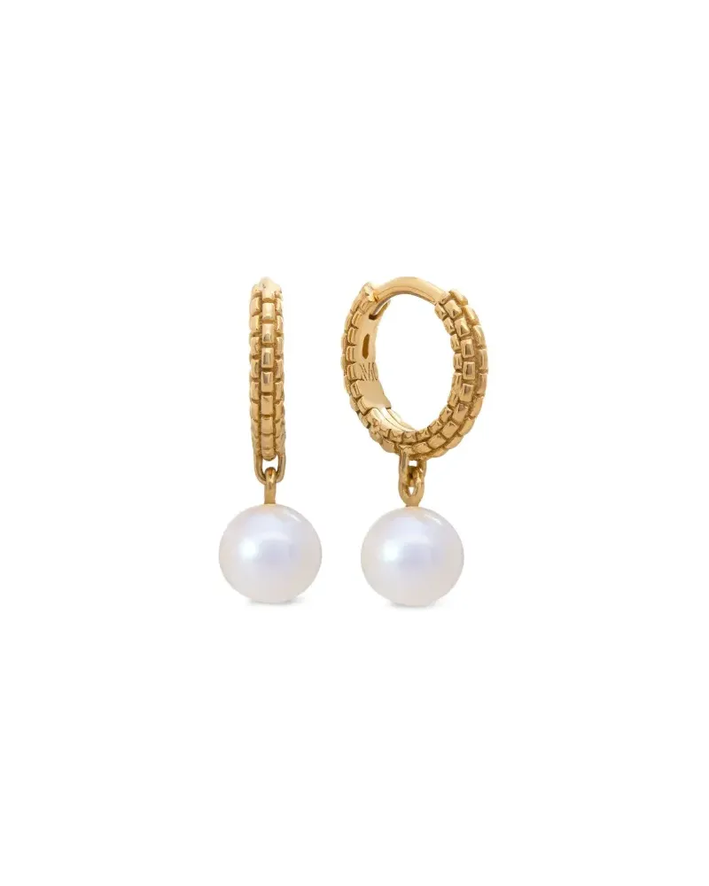 Monica Vinader Heirloom Ohrringe mit Perlenverzierung - Gold Gold