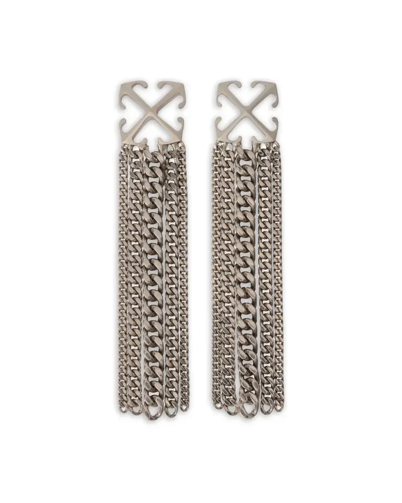 OFF-WHITE Arrow Hängeohrringe - Silber Silber