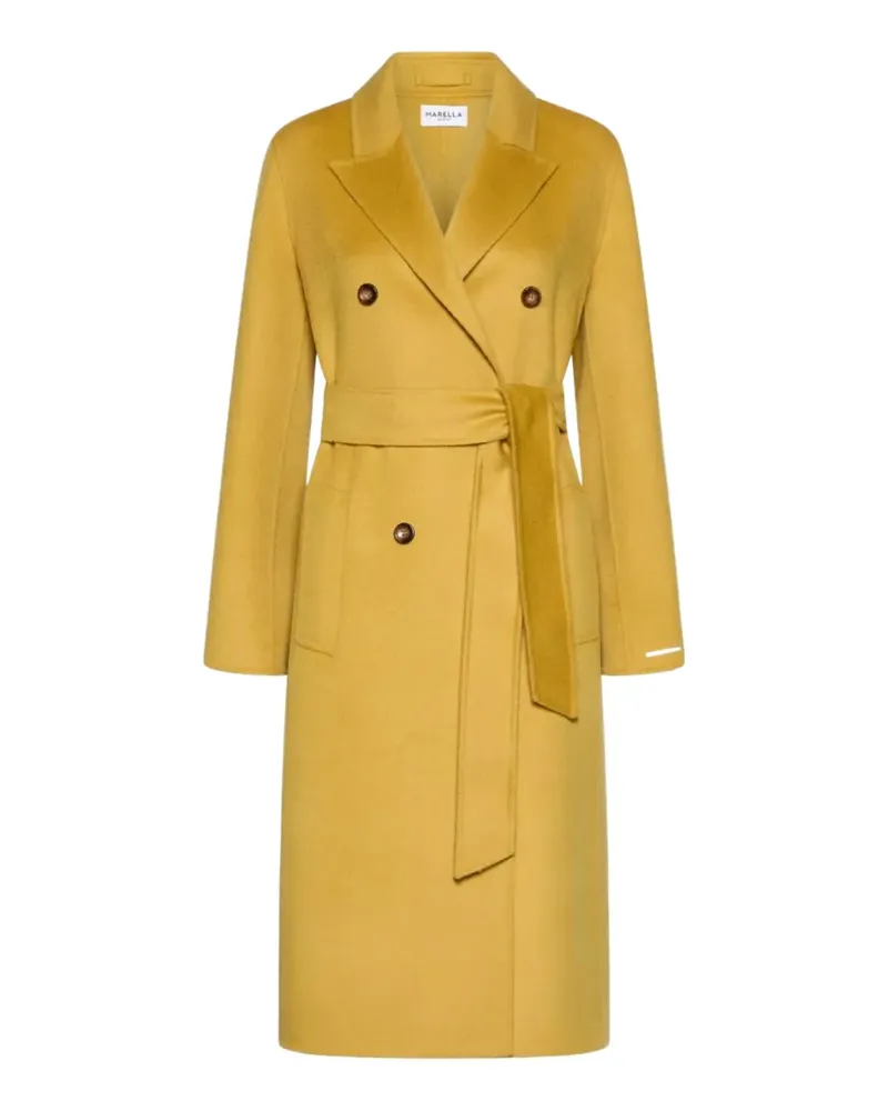 MARELLA double-breasted belted coat - Gelb Gelb