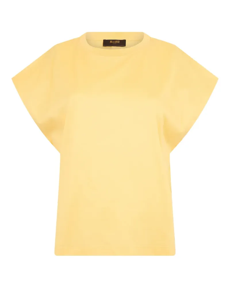 MOORER crew-neck T-shirt - Gelb Gelb