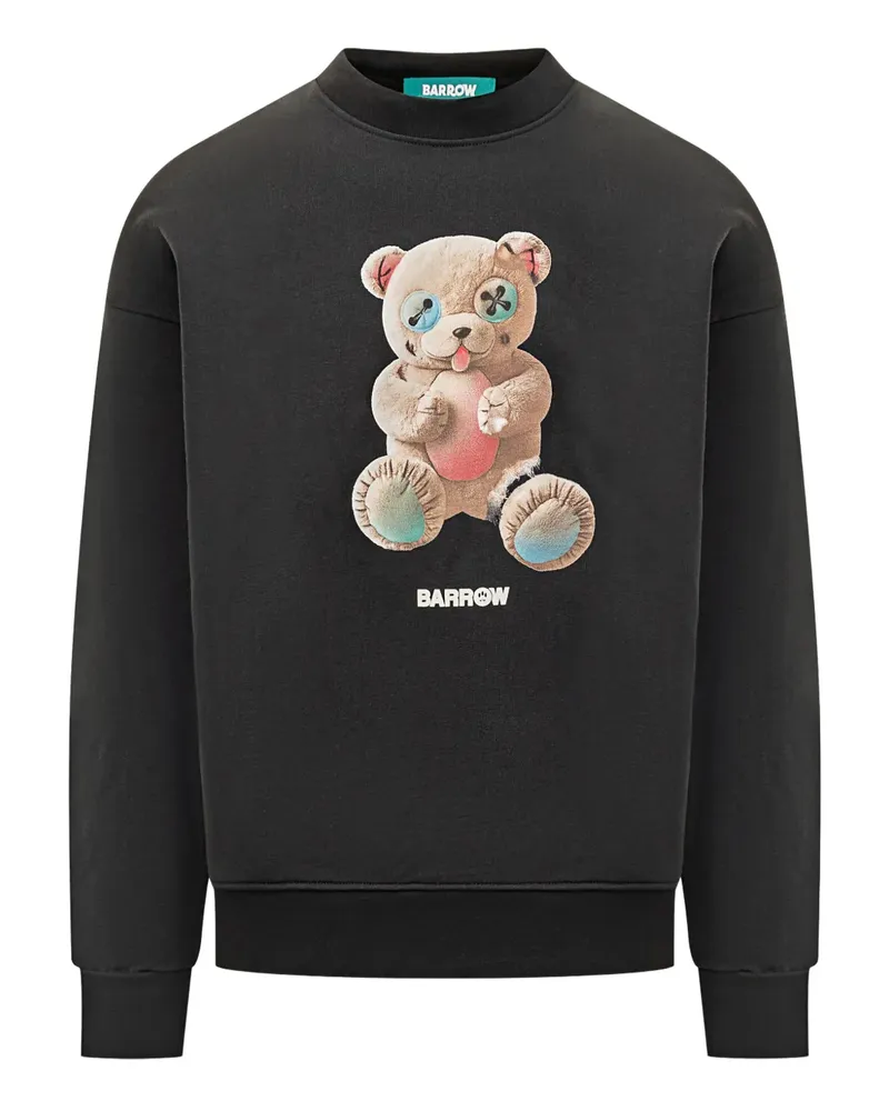 BARROW Sweatshirt mit Teddy-Print - Schwarz Schwarz