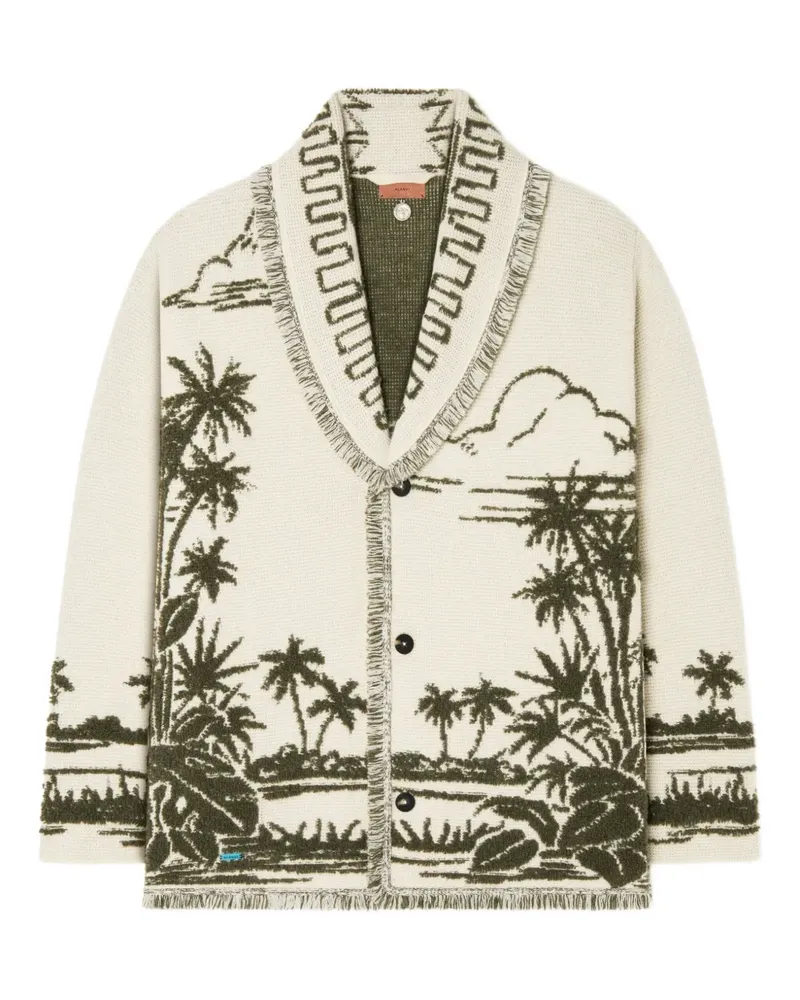 Alanui Cardigan mit Fransen - Grün Grün