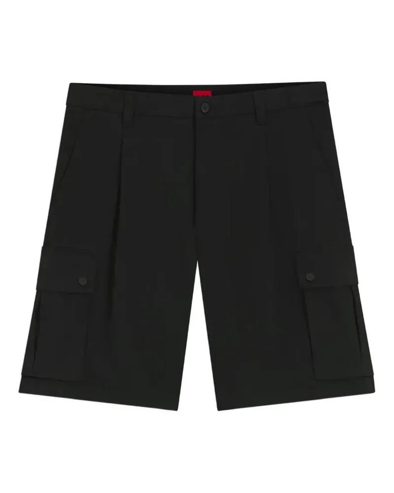 HUGO BOSS pleated cargo shorts - Schwarz Schwarz