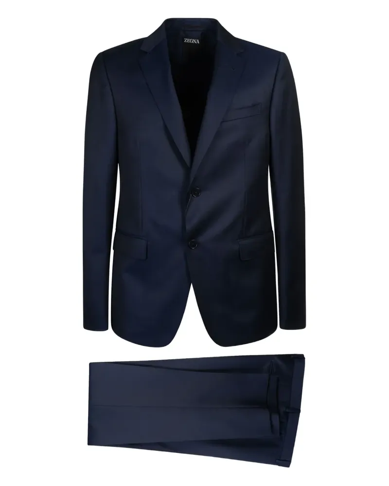 Ermenegildo Zegna Einreihiger Anzug mit zwei Knöpfen - Blau Blau