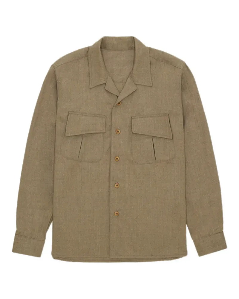 Fortela Fox buttoned overshirt - Grün Grün