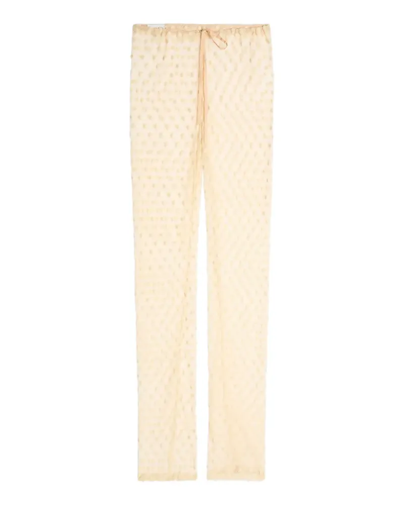 Dries van Noten Gepunktete Hose - Nude Nude