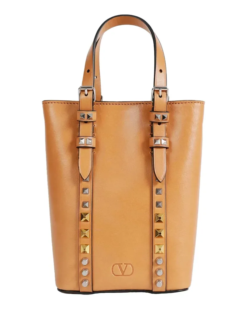 Valentino Garavani mini Rockstud bucket bag - Nude Nude