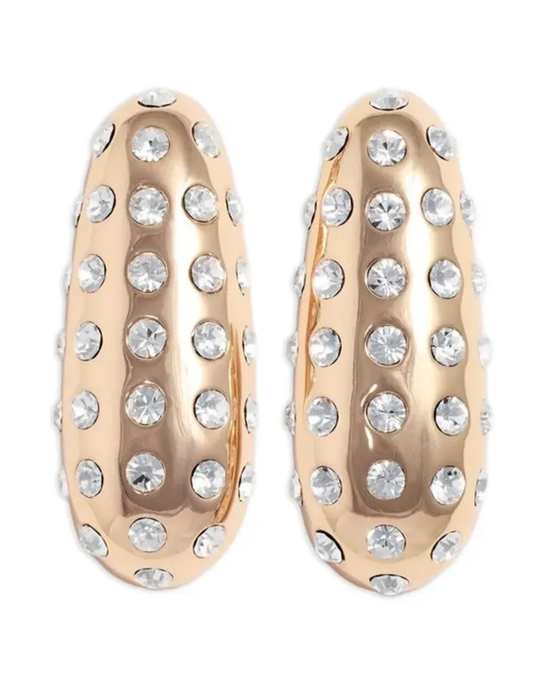 Self-Portrait Ohrringe mit Kristallen - Gold Gold