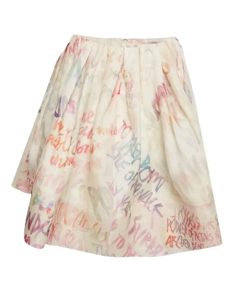 Zimmermann Minirock mit Logo-Print - Nude Nude