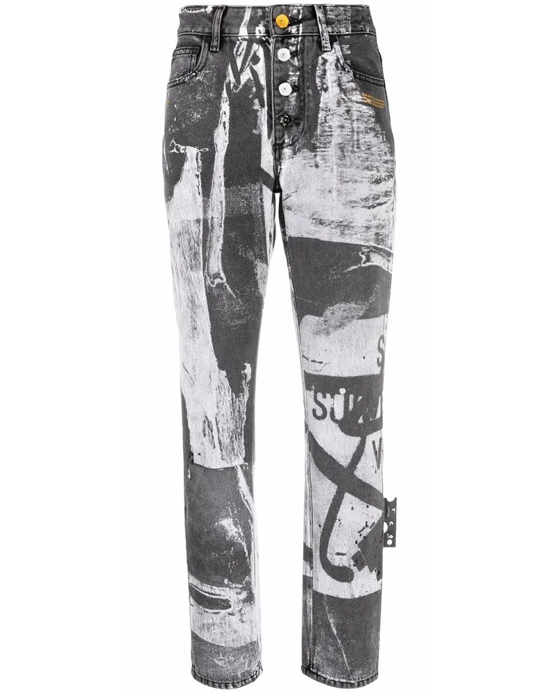 OFF-WHITE x Pablo Tomek Hose mit hohem Bund - Schwarz Schwarz