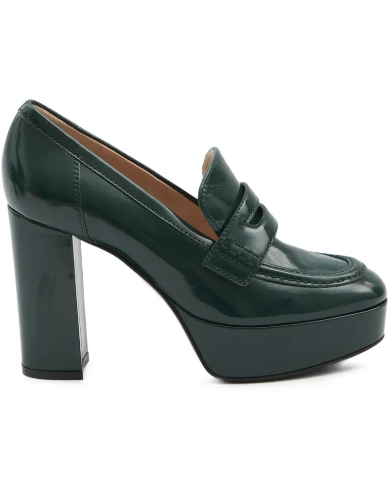 Gianvito Rossi Pumps mit Penny-Riemen 105mm - Grün Grün