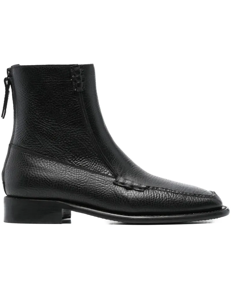 HEREU Stiefel mit Reißverschlüssen - Schwarz Schwarz