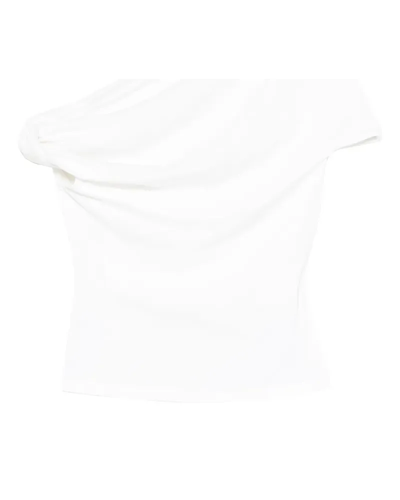 Paris Georgia Asymmetrisches Isa Tanktop - Weiß Weiß
