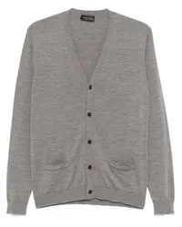 Roberto Collina Cardigan aus Merinowolle Grau