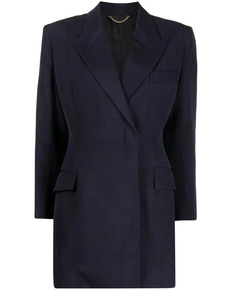 Victoria Beckham Cropped-Langarmshirt - Blau Blau