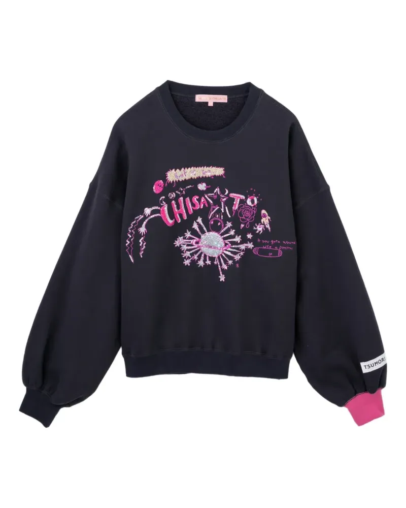 Tsumori Chisato Bestickter Pullover - Blau Blau