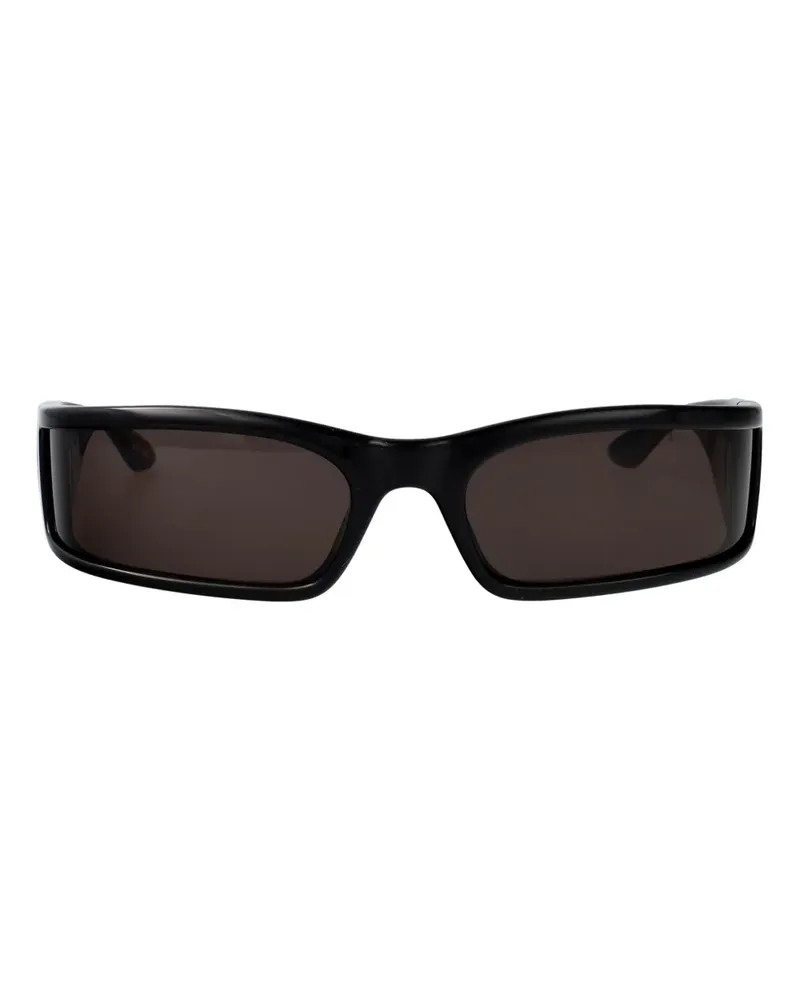 Balenciaga logo rectangle-frame sunglasses - Schwarz Schwarz