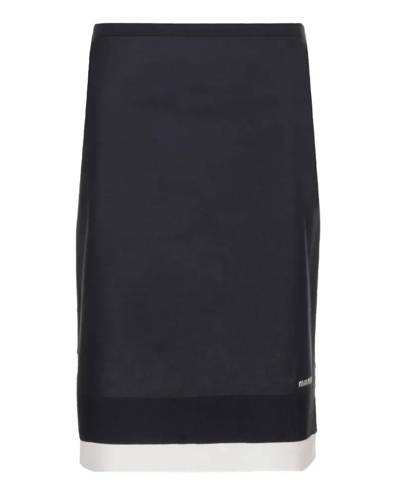 Miu Miu knitted skirt - Blau Blau