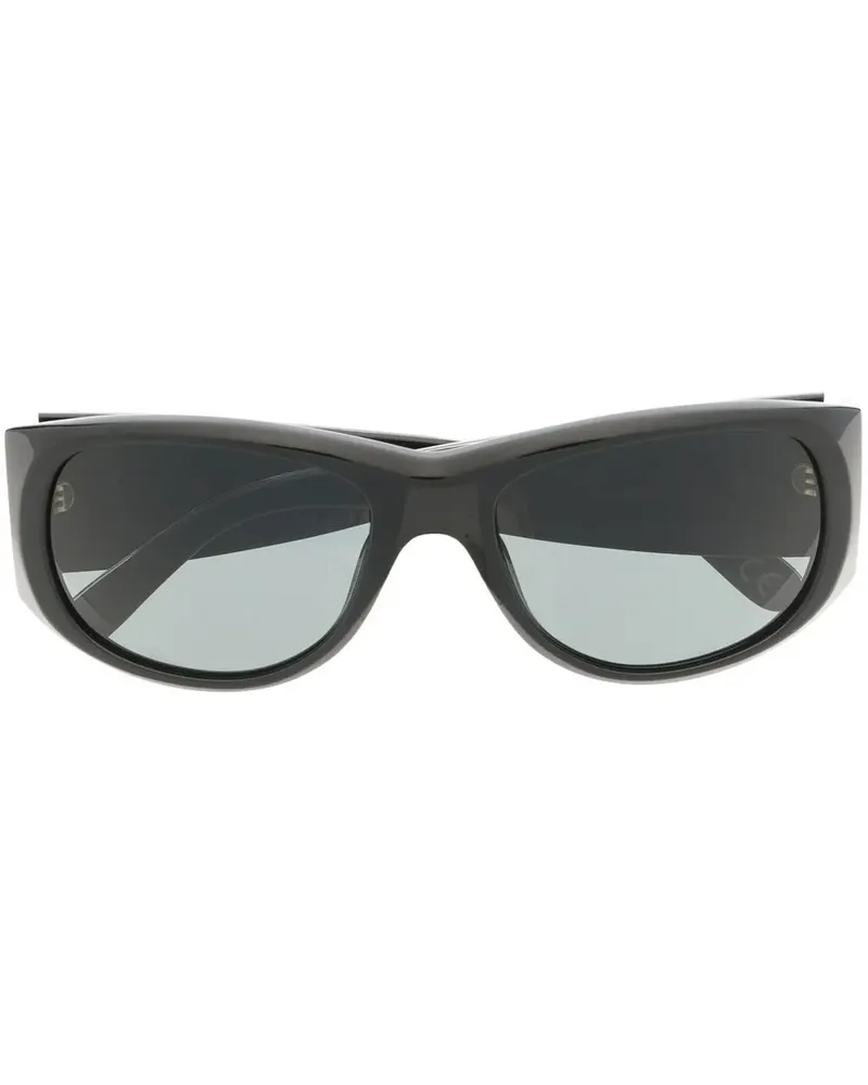 Marni Ovale Sonnenbrille - Schwarz Schwarz