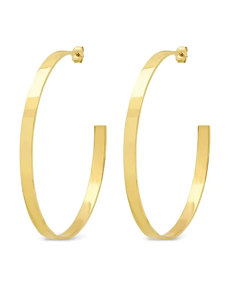 Jennifer Meyer 18kt Flat Gelbgoldcreolen Gold