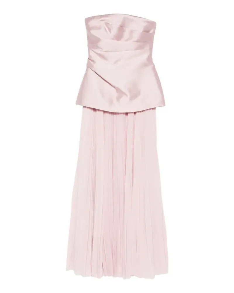 Solace London Claudette Maxikleid mit Falten - Rosa Rosa