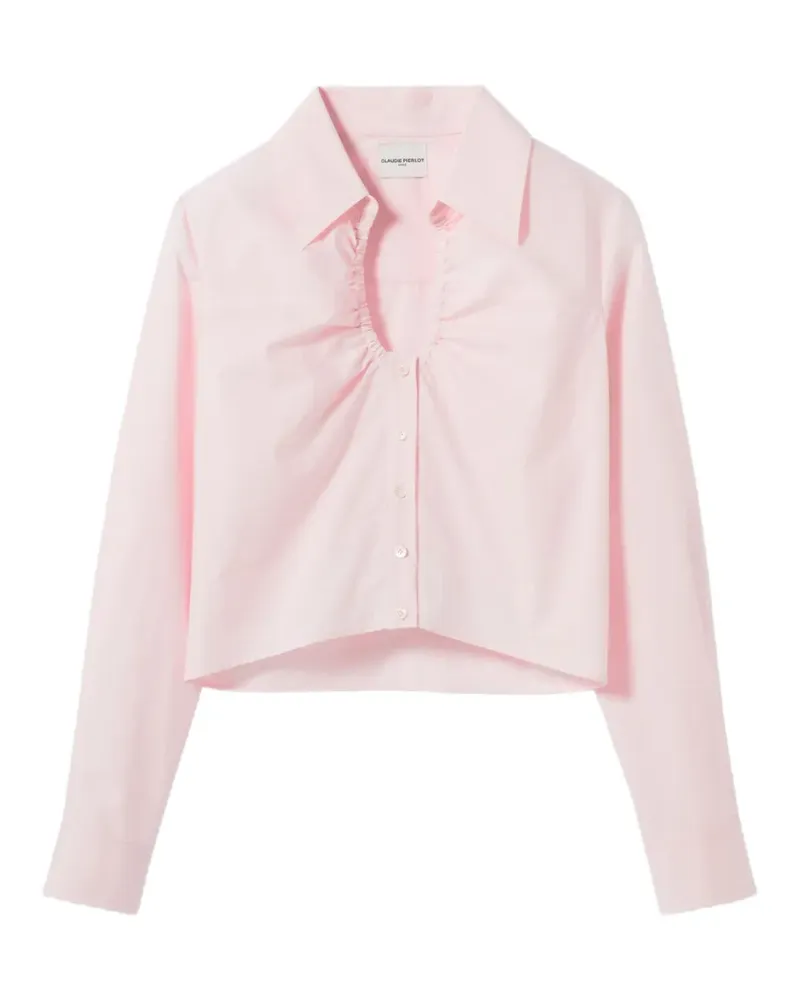 Claudie Pierlot Geknöpftes Hemd mit Cut-Out - Rosa Rosa
