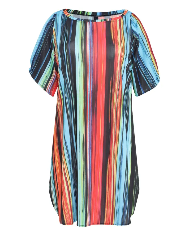 Lygia & Nanny Gestreiftes Allat Kleid mit Cut-Outs - Rot Rot