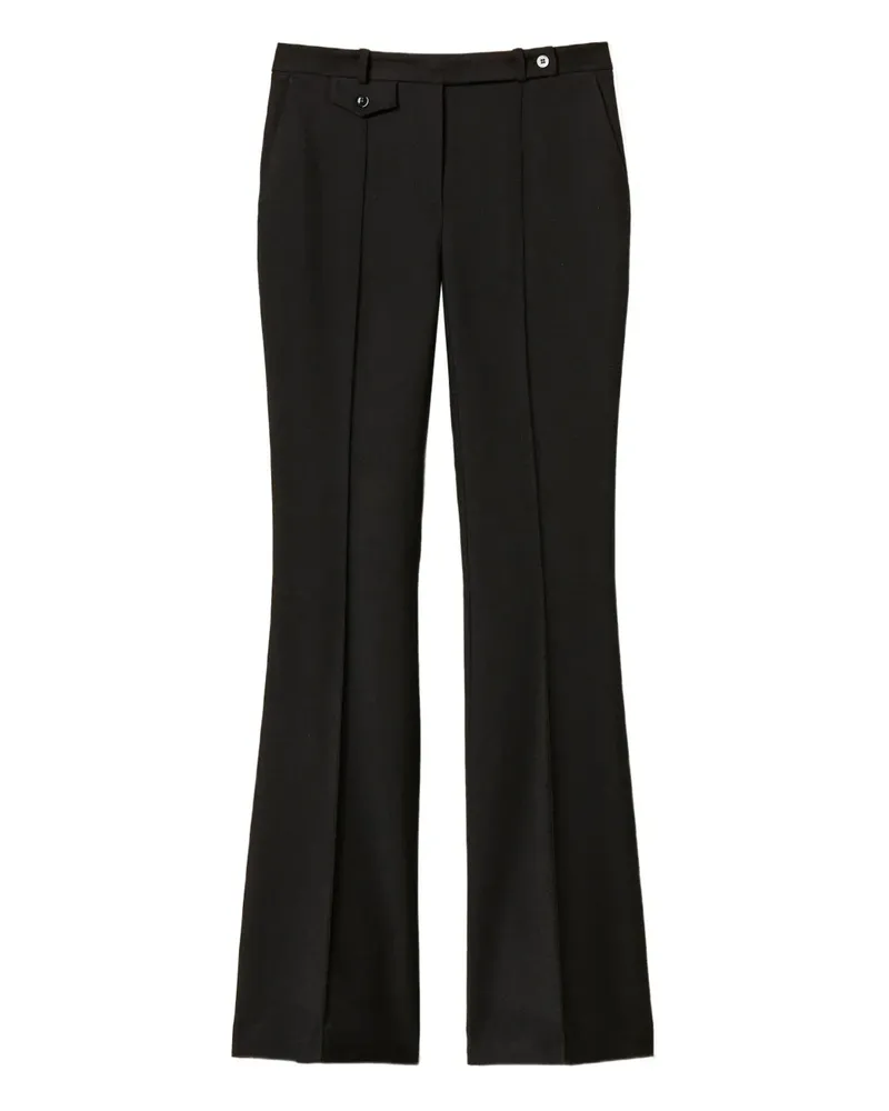Twin-Set Ausgestellte Hose - Schwarz Schwarz