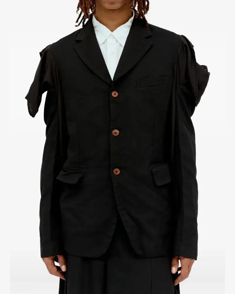 Comme des Garçons Jacke mit Cut-Outs - Schwarz Schwarz