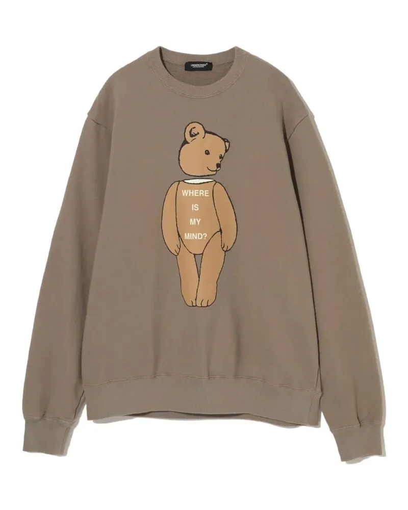 Undercover teddy-print sweatshirt - Braun Braun