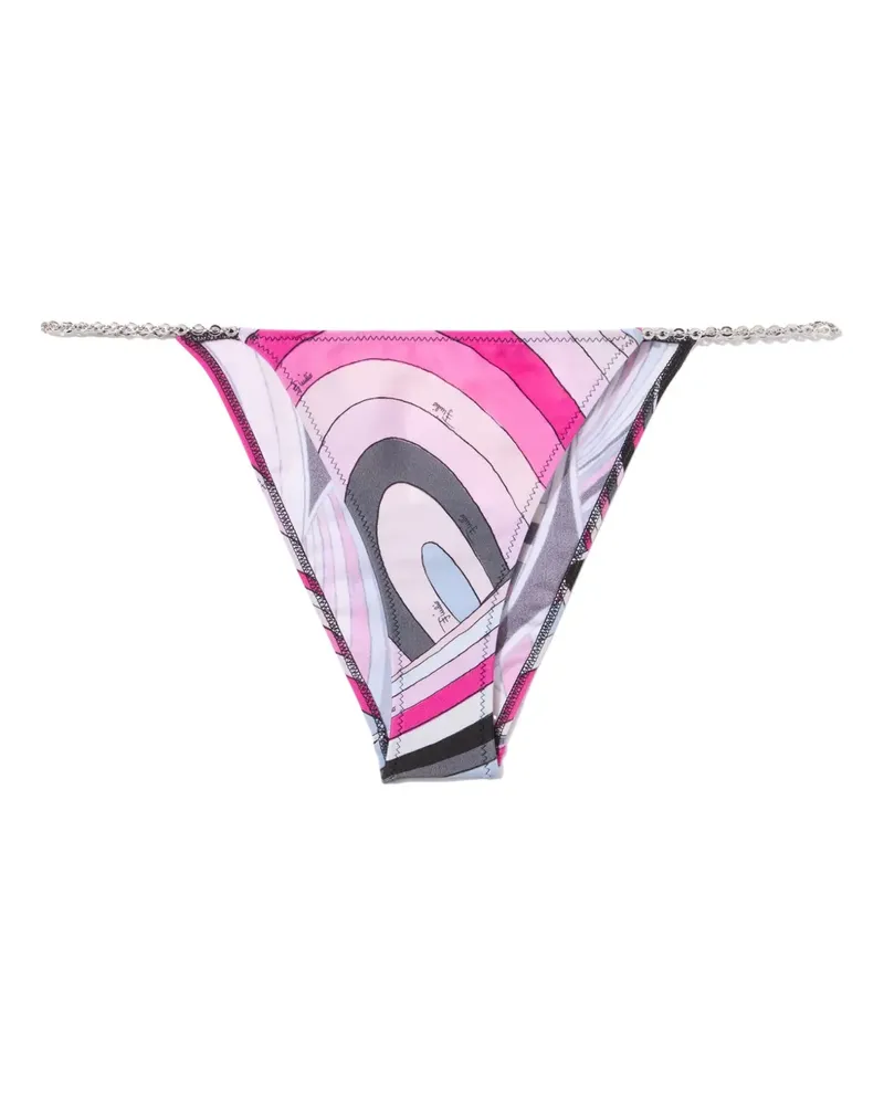 Emilio Pucci Bikinihöschen mit Iride-Print - Rosa Rosa