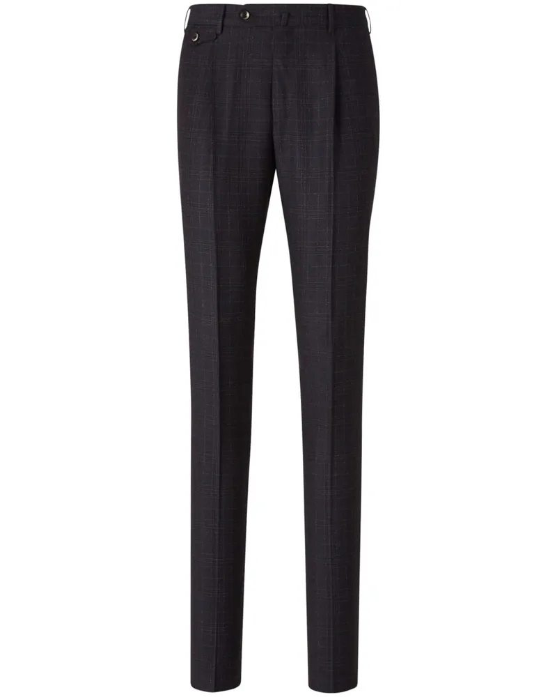 PT TORINO Hose mit Prince of Wales-Muster - Blau Blau