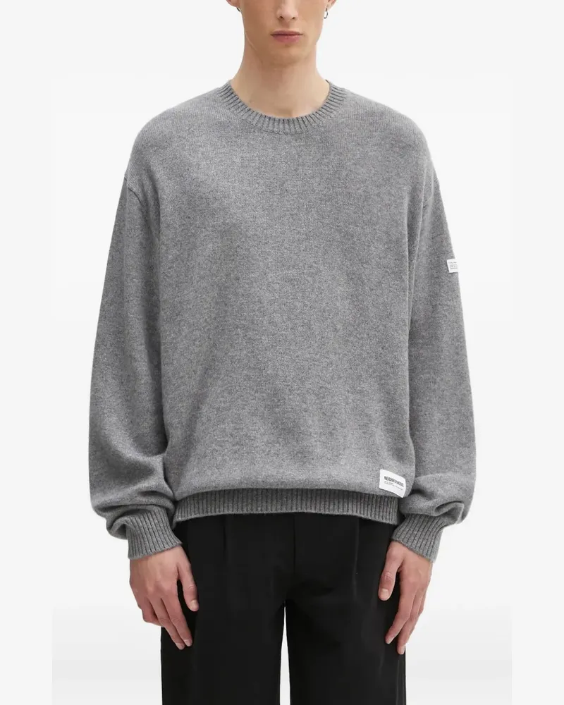 Neighborhood Pullover mit Logo-Patch - Grau Grau