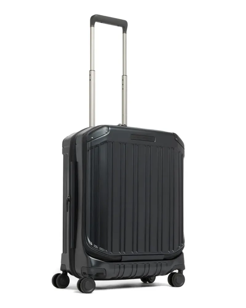 Piquadro dual-opening cabin luggage - Schwarz Schwarz