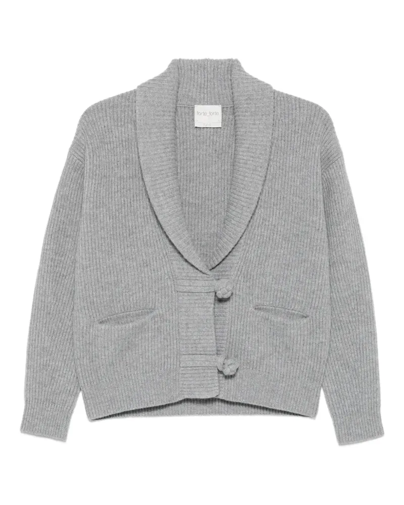 forte_forte Langärmeliger Cardigan - Grau Grau