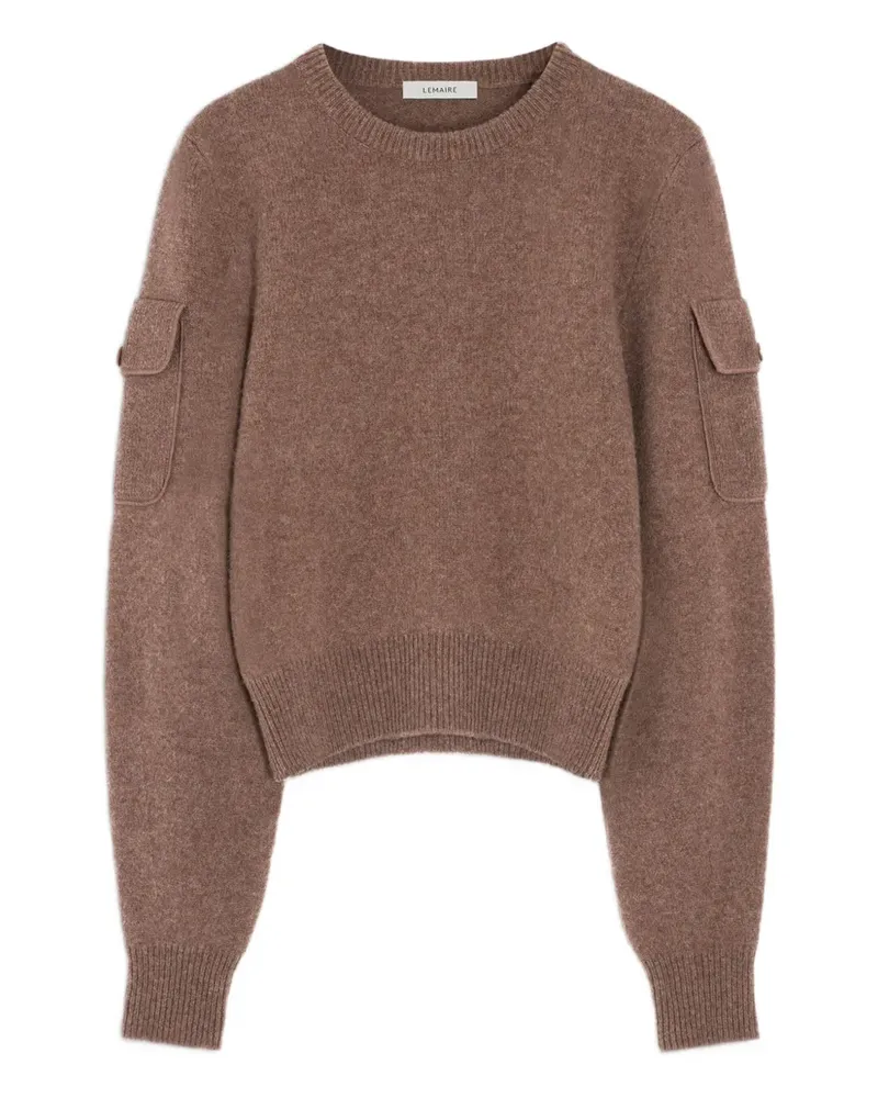 Christophe Lemaire Pullover mit Tasche - Braun Braun