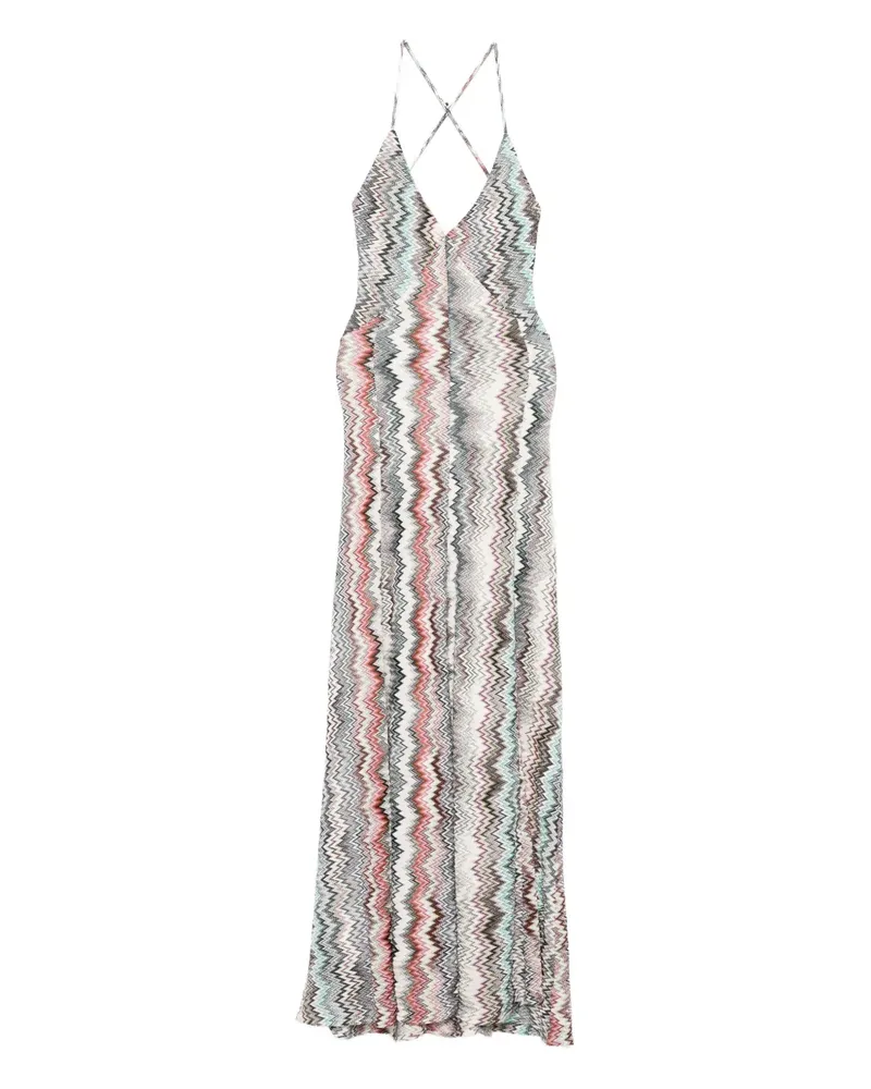 Missoni Maxikleid mit Neckholder - Rot Rot