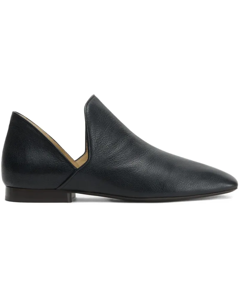 Christophe Lemaire D'Orsay Loafer mit eckiger Kappe - Schwarz Schwarz