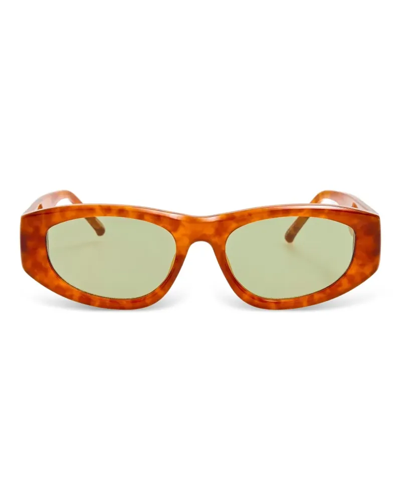 ATTICO x Linda Farrow Maya tortoiseshell-effect sunglasses - Braun Braun