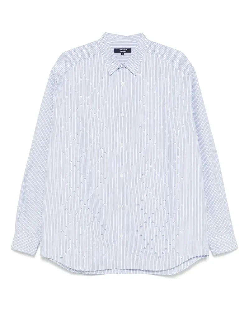 Comme des Garçons Gestreiftes Hemd - Blau Blau