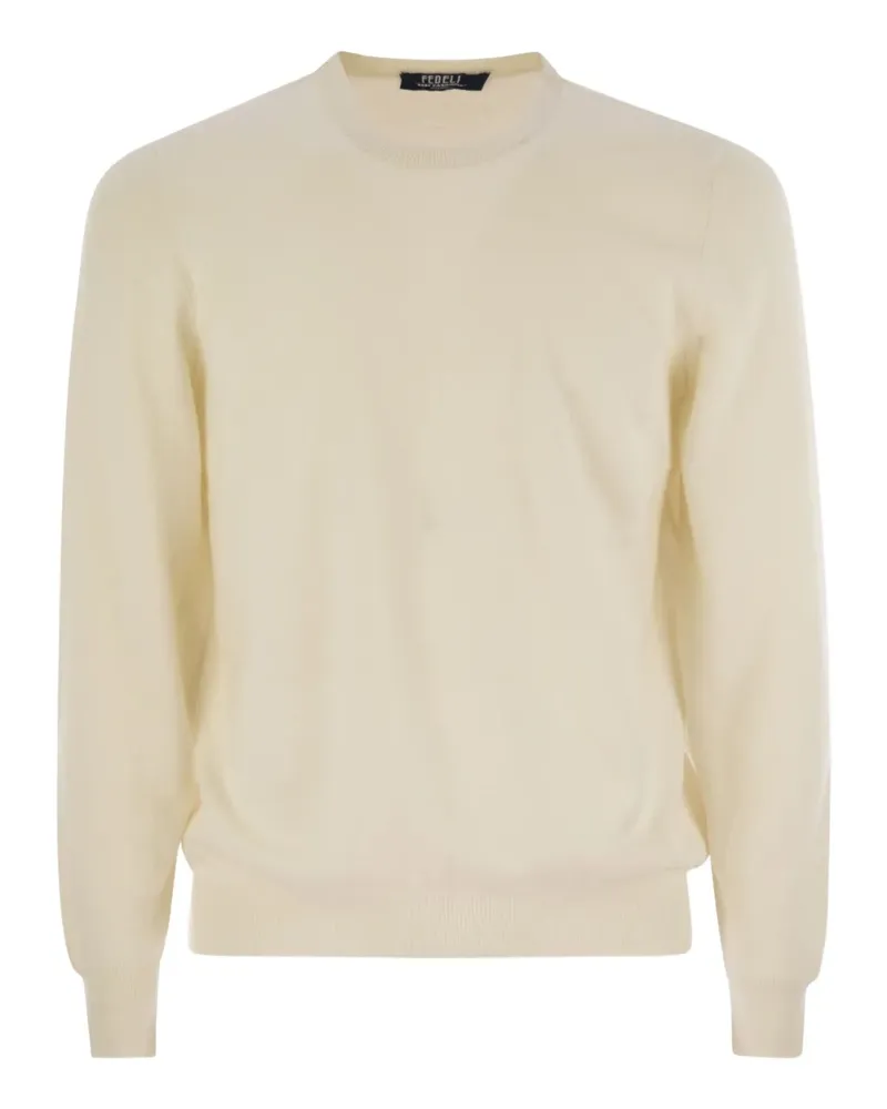 Fedeli Argentina Pullover mit rundem Ausschnitt - Nude Nude