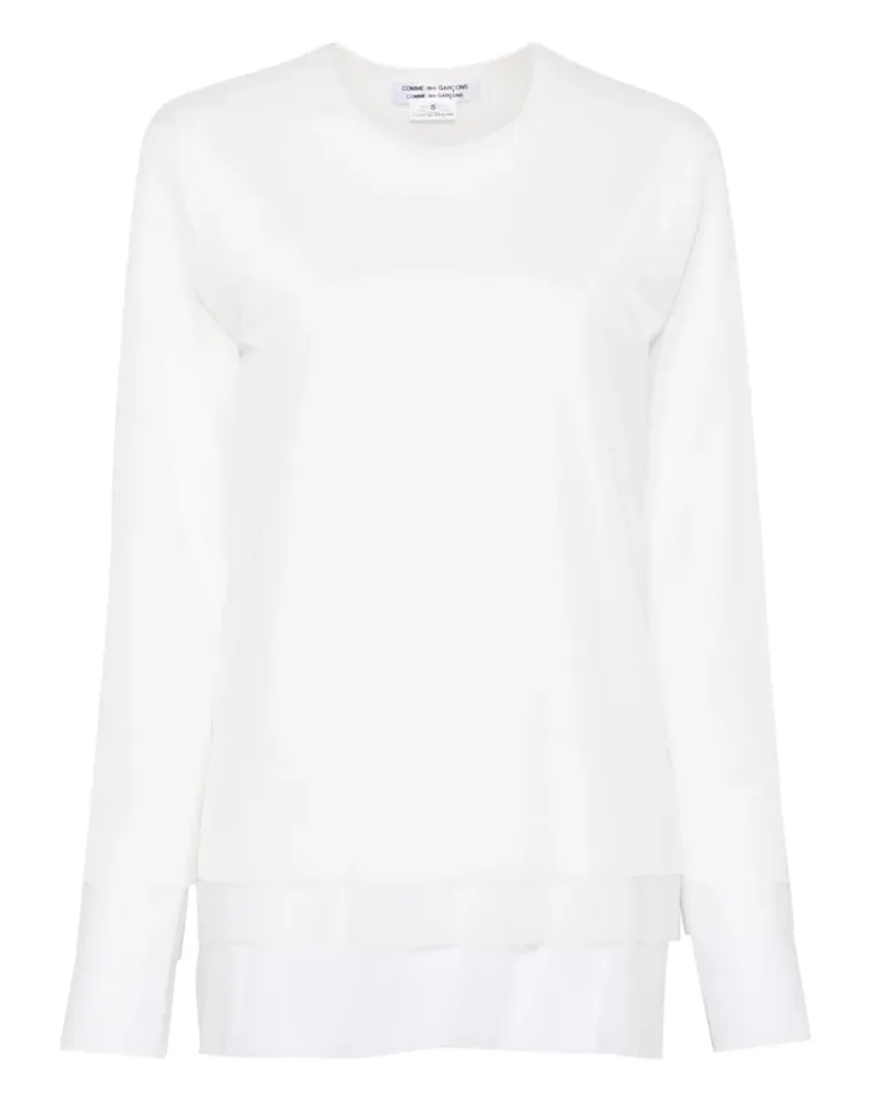 Comme des Garçons Oberteil im Layering-Look - Weiß Weiß