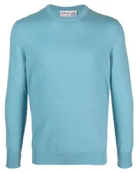 Ballantyne Kaschmirpullover mit Rundhalsausschnitt Blau