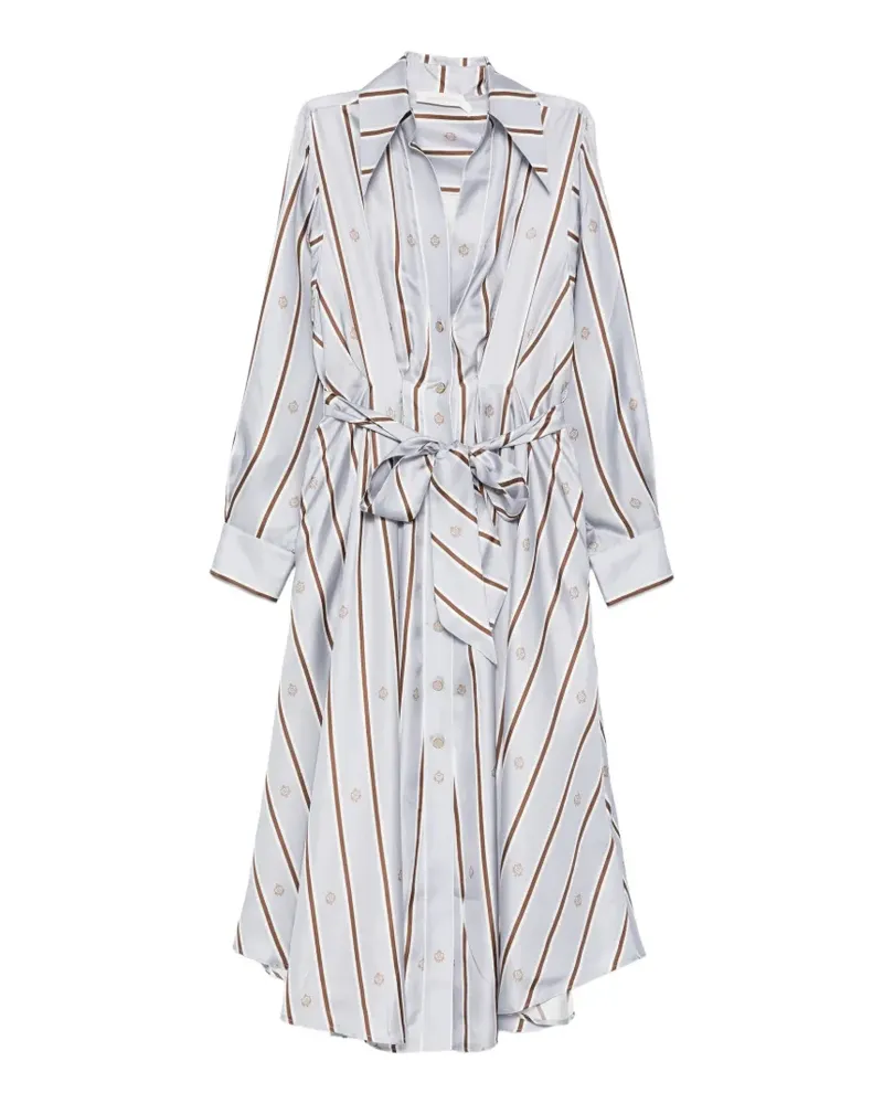 Zimmermann Gestreiftes Kleid - Blau Blau