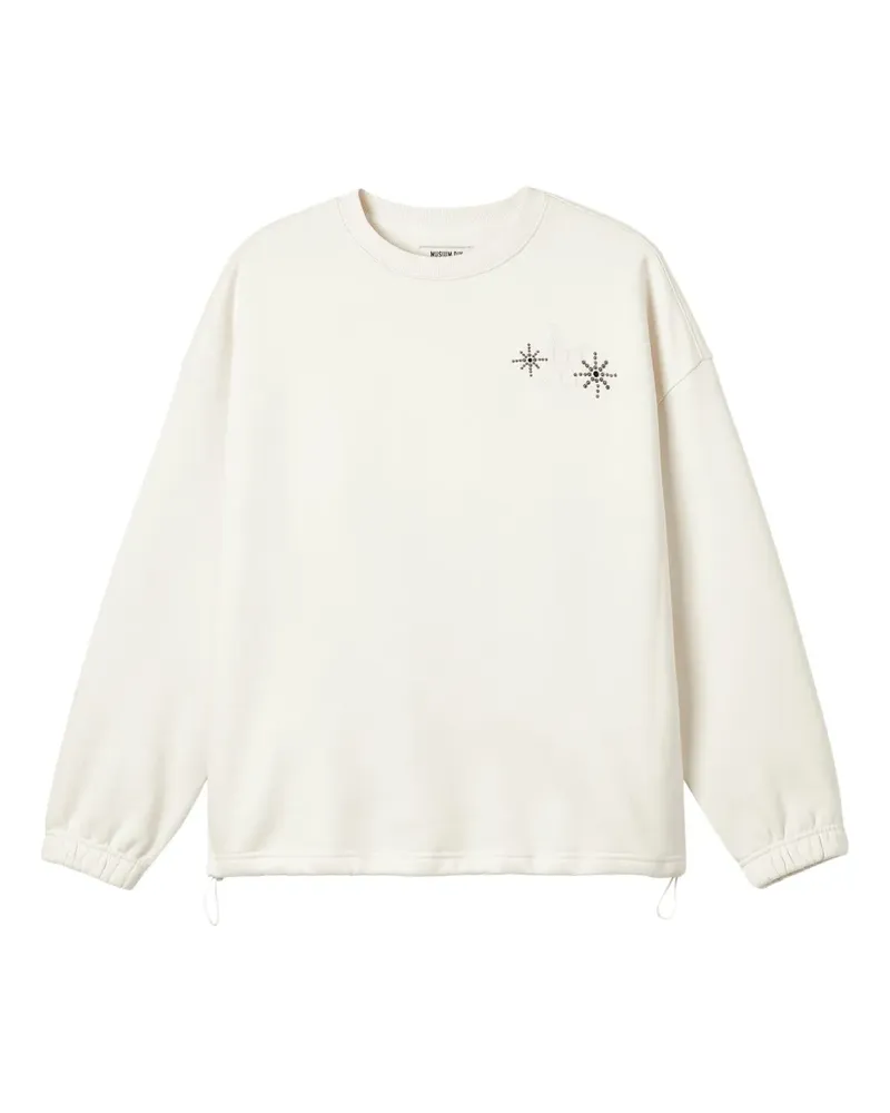 Musium Div. Verziertes Langarmshirt - Weiß Weiß